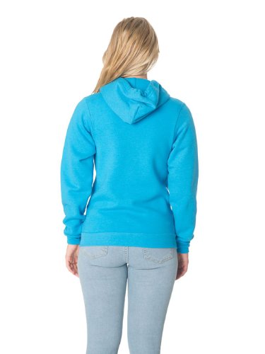 American Apparel F497 Unisex Flex Fleece Zip Hoodie Xx-Large Neon Heather Blue #TOP3