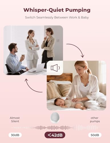 Momcozy Breast Pump Hands Free Upgraded Mobile Flow | M9, App Discreet Control with Personalized Multi-Modes & 15 Levels, Wearable Breast Pump 24mm, 2 Pack Gray - Thumbnail 5