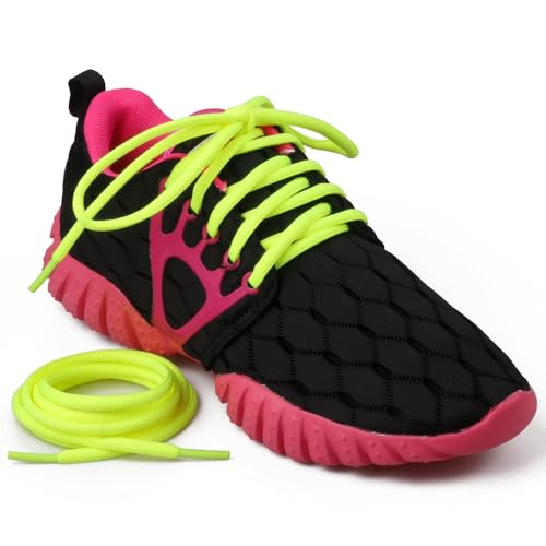 Image of 2 Pairs Oval Athletic Shoelaces 33 Colors 1 /4 inch Half Round Shoe Laces for Sneakers