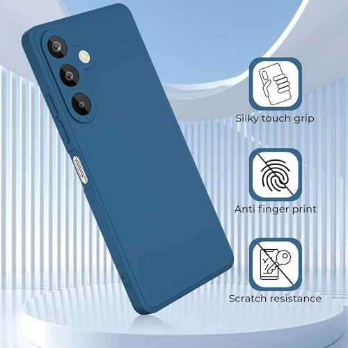 Image of A rtistque Back Cover Case for Samsung Galaxy M16 5G / F16 5G with Camera Protection | Shockproof TPU | Stylish Protective Design | Slim Fit | Ultra Matte | Samsung M16 Back Cover - Blue