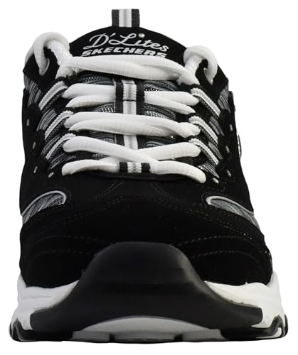 Skechers Women's Dlites Interlude, Black/White, 5
