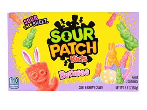 Easter Sour Candy Variety Pack With Trolli Sour Brite Gummi Bunnies And Sour Patch Kids Bunnies And Warheads Chewy Bunnies #TOP2