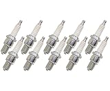 HOTOSaike 10 Pack Replacement Standard Spark Plug for NGK BR9ES Compatible with Autolite 3702 3703 4