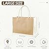 Malloom Lot de 8 sacs à provisions en toile de jute - Réutilisables - Grands sacs portables - Pour bricolage, bricolage, mariage, demoiselle d'honneur (32 x 22 x 13 cm) #1