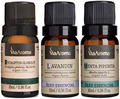 Kit Respiração 3 Óleos Essenciais Via Aroma 10ml