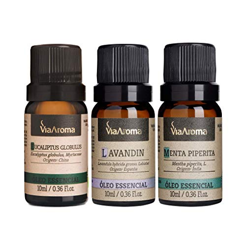 Kit Respiração 3 Óleos Essenciais Via Aroma 10ml