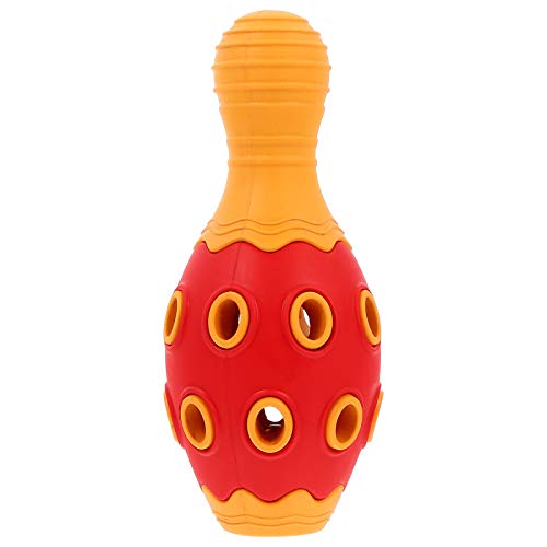 TEHAUX Brinquedo de borracha para animais de estimação, resistente a mordidas, de borracha, para squ