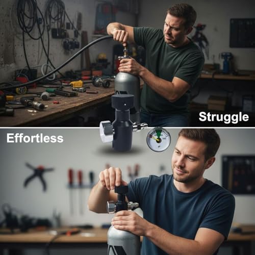 Adaptador de llenado de CO2 para solucionar recargas lentas en tanques de 20oz 5