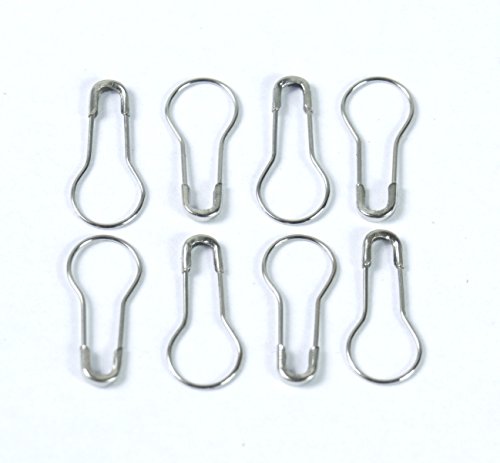 All In One 200Pcs 22Mm/0.85” Metal Gourd Pin Bulb Pin Calabash Pin Bead Needle Pin Clothing Tag Pin Safety Pin For Diy Craft Tailor (Silver-200Pcs) #TOP24