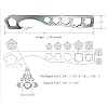JXHONG Hydrant Wrench - Fits Pentagon & Square Hydrant Nuts, Precision Machined, Heat-Treated Steel - View #9