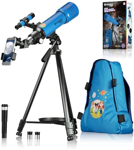 Bresser Télescope à lentilles 70/400 pour Enfants à partir de 8 A...