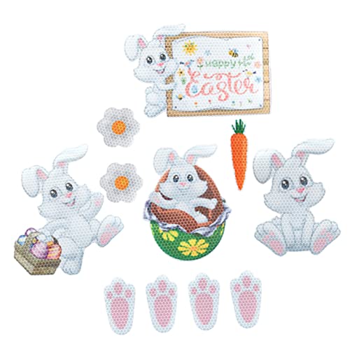 Imanes de Pascua reflectantes para coche y garaje kit de 11 pegatinas de conejito magnéticas