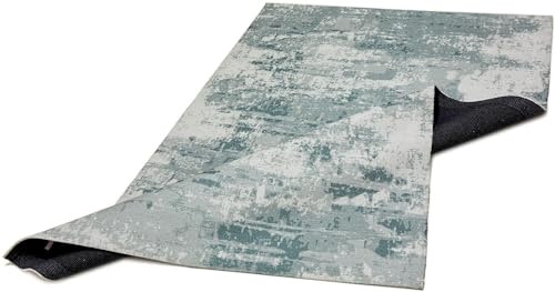 Image of Printed Rug Soft Floor Carpets with Anti Slip Backing for Living Room | Bedroom | Kids Room (Grey, 5x7 Feet)