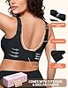 PoseFree Jelly Bra for Older Women with Sagging Breasts Lifting Push Up Plus Size Wireless Comfort Full Coverage Bras (Black,4XL)