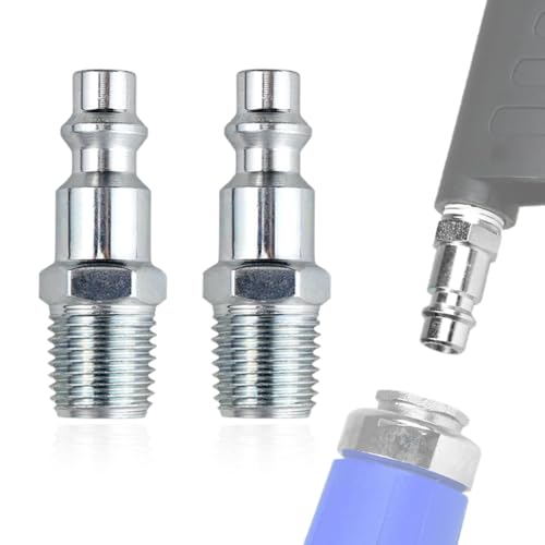 WUY Accessoires de compresseur pneumatique,Deux raccords rapides pour air comprimé, filetage mâle NPT 1/4", norme américaine, adaptés aux compresseurs et aux outils pneumatiques.
