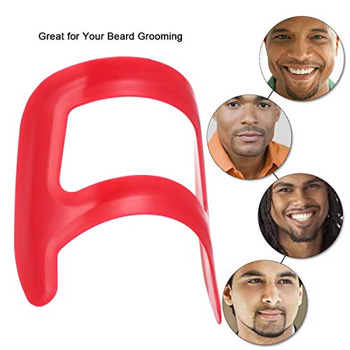 Andoer Guia de barba Kit de guia de decote de linha fina para linha reta de pescoço Barba de cavanha