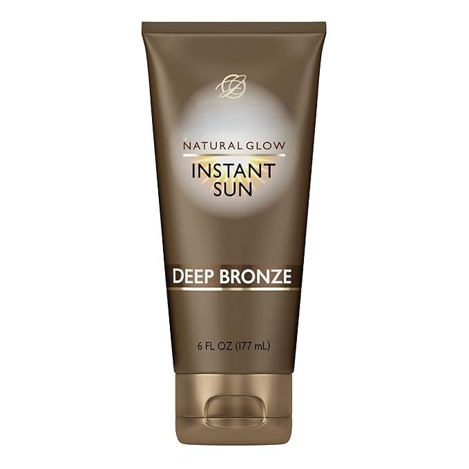 Natural Glow Instant Sun Deep Bronze Self-Tanning Lotion, 6 Fl Oz