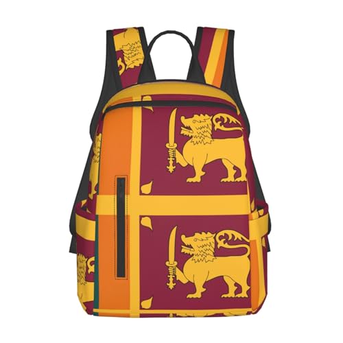 Sac à dos Sri Lanka léger noir pour voyage travail et shopping