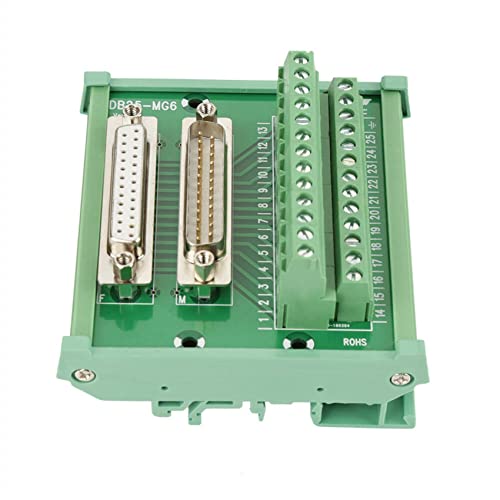 Tablero de conexión DB25 de 5 pines para montaje en riel DIN con conector macho y hembra 4