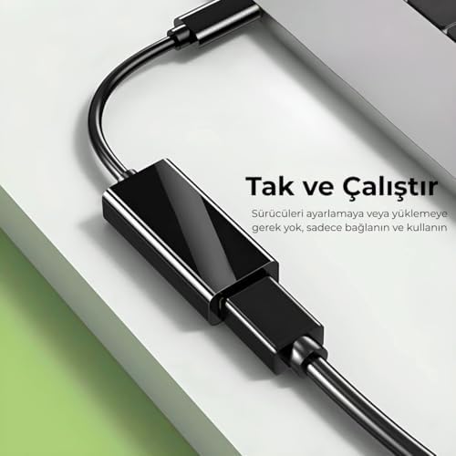 Zilevo Type C To Hdmi Kablo Çevirici Dönüştürücü Adaptör 4K 2K Notebook Tv Monitör Görüntü Aktarıcı - Görsel 5