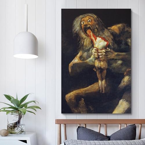 Francisco Goya impression toile Saturn Devouring His Son finition premium - 5