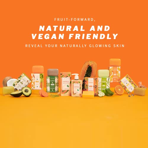 Papaya Brightening Soap, Exfoliating Face & Body With Aloe Vera, Niacinamide, Jojoba Oil For Acne Scars, Age Spots, Fine Lines And Wrinkles - Not Tested On Animals, All Skin Types, 3.52 Oz (2 Bars) #TOP5