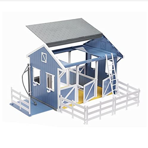 Breyer Horses Freedom Series Deluxe Country Stable & Wash Stall with Freedom Series Horse | 6 Piece Barn Playset Toy | 1:12 Scale Figurine | Model #61149 , Blue by Breyer - Image 3