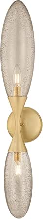 Corbett-Standard 497-02-VB Cordoba - 2 Light Wall Sconce - 28.25 Inches Tall and 4.75 Inches Wide - Vintage Brass