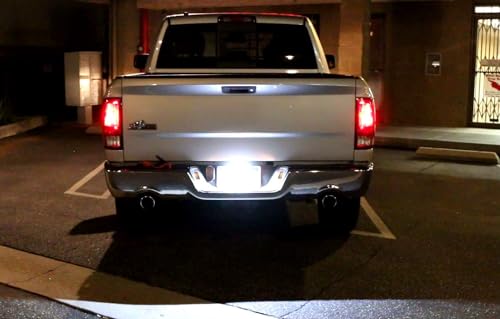image for iJDMTOY 35-074-White License Plate Frame Mount 12V 24-SMD High Power X