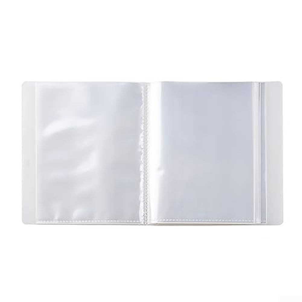 Cloudpower Clear Photos Album for A6 Photo Storage 16x13cm Stamp Album Sticker Storage Book Postcard Album Folder with 40 Pockets Stamp Cutting Dies Storage Book Organizer