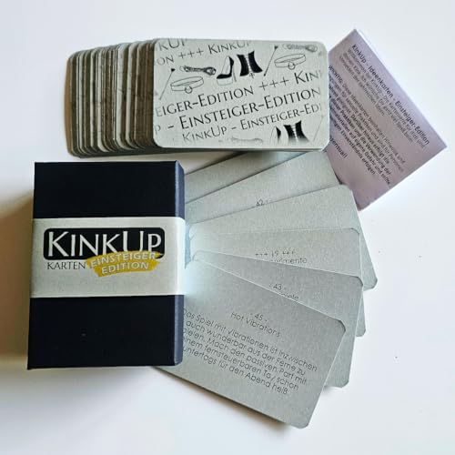 KinkUp Karten - Einsteiger Edition - BDSM Beginner Starter Kinky Newbies Ideen