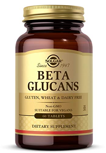 Solgar Beta Glucans, 60 Tablets - Immune Support - Non-GMO, Vegan, Gluten Free, Dairy Free - 60 Servings
