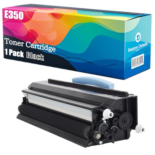 High Yield E350 E352H21E Toner Cartridge Compatible for Lexmark E350d E350dn Printer, Unleash High-Definition Printing, Achieving 9000 Pages(Black)