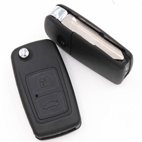 Coque de clé télécommande haute résistance avec lame vierge pliable pour Chery