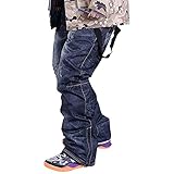 SNOWVERB Herren Damen Snowboard-Overall, Jeans, Skihose, winddicht, wasserdicht, warm, Snowboarden, Schnee, isolierte Lätzchen