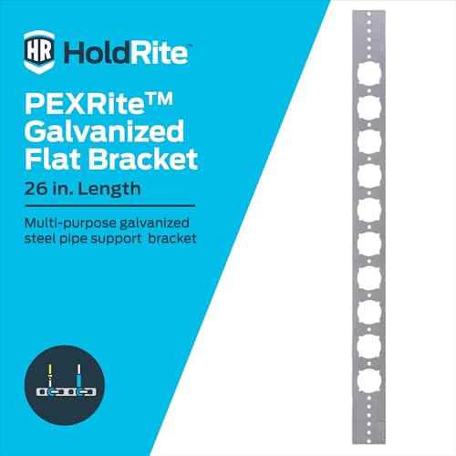 HoldRite 26 Inch Pipe Support Bracket, Galvanized Steel, PEX, CPVC, Copper, 103-26-H - Thumbnail 2
