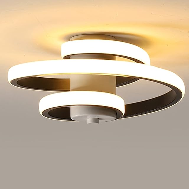 Unique Design Boards LED Ceiling Light warm White Light 3000K Chandeliers Ceiling Light 18W Modern Ceiling Fixture for Living Rooms Bedroom Kitchen Hallway Ceiling Light