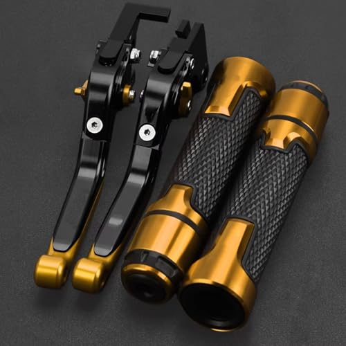 �n���h���o�[���o�[ Compatible With Yamaha For YZFR125 2014-2024 �I�[�g�o�C�p �����\ �u���[�L �N���b�` ���o�[ �n���h�� �u���[�L �R���g���[�� ���o�[ �n���h���o�[ �O���b�v ���o�[(Black-Yell