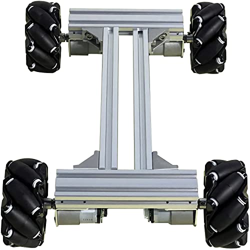 Mecanum Wheel 4Wd Metal Robot Car Chassis Remote Control Learning Kit For Arduino Raspberry Pie Microbit With Dc Encoder Motor, Diy Steam Agv Ros Ai Move Education Platform Robotic Functional Model #TOP7
