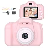 Mafiti Kids Camera 26MP HD Toddler Digital Camera with 32GB Card,Pink