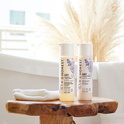 The Honest Company Silicone-Free Conditioner | Gentle For Baby | Naturally Derived, Tear-Free, Hypoallergenic | Lavender Calm, 10 Fl Oz #TOP3