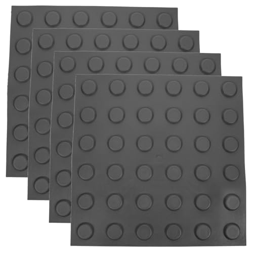 Mobestech 4 Feuilles Autocollants Routiers En Caoutchouc Et En Plastique Lames De Sol Tactiles Carreaux De Aveugle Carreaux De De Patio Pavé Tactile...