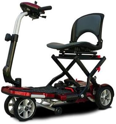 EV Rider TRANSPORT PLUS Foldable Mobility Scooter SLA Batteries (Burgundy)