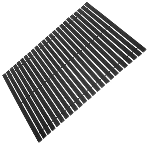 LIFKICH Bamboo Non-Slip Bath Rug Shower Rugs for Bathroom Slip-Resistant