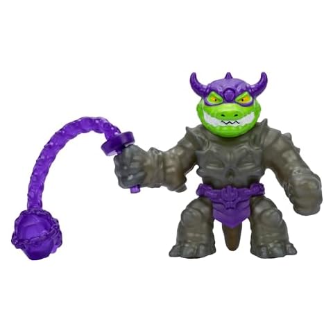 Heroes of Goo Jit Zu Stretch Strikers Deluxe Hero Pack Rock Jaw, Stretchy Action Figure with 20+ Awesome Battle Sounds, Stretchy Armor and Stretchy Weapon, 2 to Collect Cover