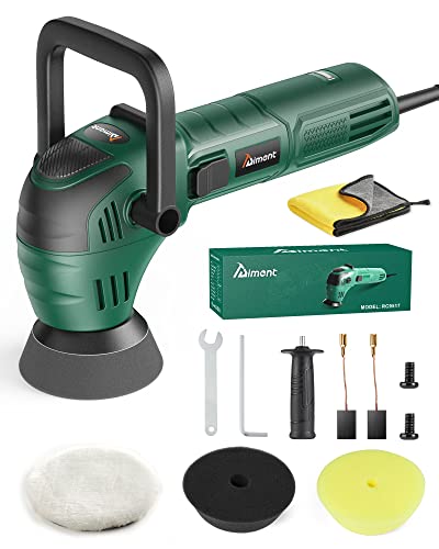 3 Inch Car Buffer Polisher, Aiment Oribtal Mini Polisher, 6 Variable Speed 3000-6400Rpm Dual-Action Car Buffer For Car & Motorcycles Detailing Hard To Reach Areas Polishing #TOP6