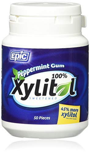 EPIC DENTAL Xylitol Gum Peppermint, 50 CT