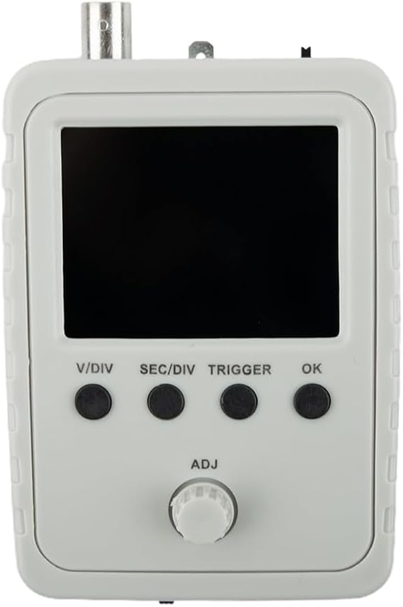 Lightweight Digital Oscilloscope, 2 4 LCD Display, Single Trigger Mode, Test Clip, Adjustable Waveform Display