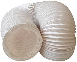 daniplus Exhaust Hose PVC Flexible Diameter 150 mm 4 m e.g. for Air Conditioners, Tumble Dryers, Extractor Hood