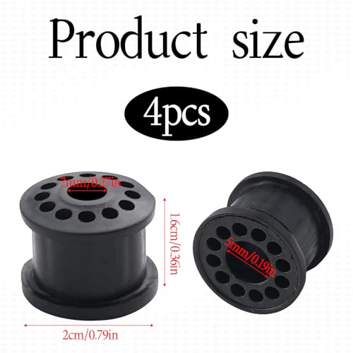 4 Stück Schalthebel Dichtung Für Fiesta Focus 4s6p7412aa 4s6p-7412-Aa,Manueller Schalthebel Dichtung,Reparatursatz Gummi,Ford Fiesta Zubehör,Wearable Cable Kompatibel Mit Fiesta Focus (Schwarz)